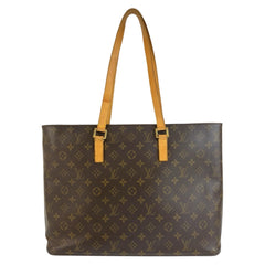 ルイ ヴィトン モノグラム ルコ トートバッグ ショルダーバッグ M51155 ブラウン PVC レザー レディース LOUIS VUITTON 中古