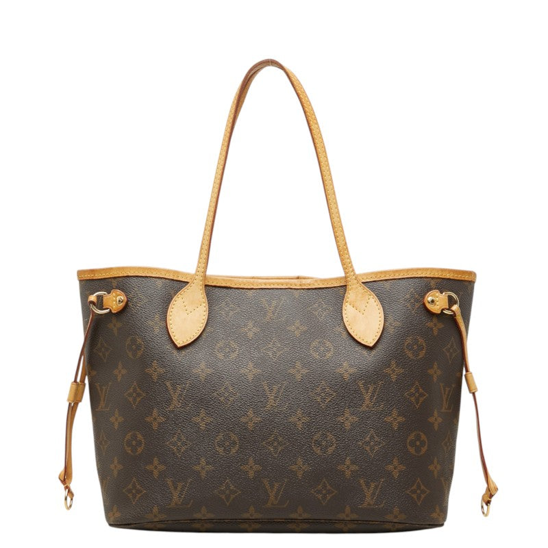 ルイ ヴィトン モノグラム ネヴァーフルPM ハンドバッグ トートバッグ M40155 ブラウン PVC レザー レディース LOUIS VUITTON 中古