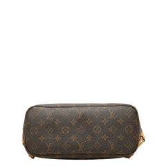 ルイ ヴィトン モノグラム ネヴァーフルPM ハンドバッグ トートバッグ M40155 ブラウン PVC レザー レディース LOUIS VUITTON 中古
