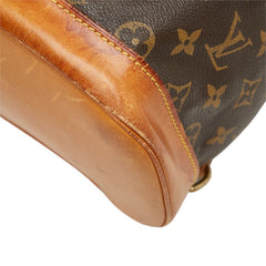 ルイ ヴィトン モノグラム モンスリGM リュック バックパック M51135 ブラウン PVC レザー レディース LOUIS VUITTON 中古