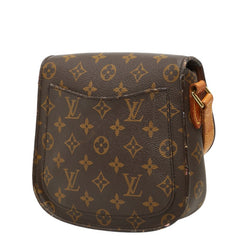 ルイ ヴィトン モノグラム ミニ サンクルー 斜め掛け ショルダーバッグ M51244 ブラウン PVC レザー レディース LOUIS VUITTON 中古