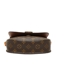 ルイ ヴィトン モノグラム ミニ サンクルー 斜め掛け ショルダーバッグ M51244 ブラウン PVC レザー レディース LOUIS VUITTON 中古