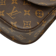 ルイ ヴィトン モノグラム ミニ サンクルー 斜め掛け ショルダーバッグ M51244 ブラウン PVC レザー レディース LOUIS VUITTON 中古