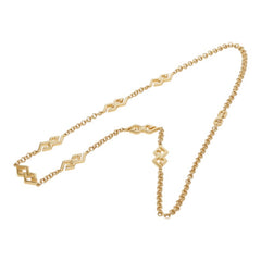 ジバンシー チェーン ロング ネックレス ゴールド メッキ レディース Givenchy 中古