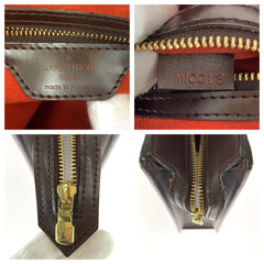 ルイ ヴィトン ダミエ ヴェニスPM トートバッグ ハンドバッグ N51145 ブラウン PVC レザー レディース LOUIS VUITTON 中古