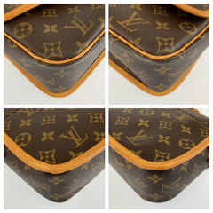 ルイ ヴィトン モノグラム ソローニュ ショルダーバッグ ポシェット M42250 ブラウン PVC レザー レディース LOUIS VUITTON 中古