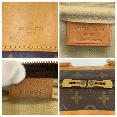 ルイ ヴィトン モノグラム ドーヴィル ハンドバッグ ミニボストンバッグ M47270 ブラウン PVC レザー レディース LOUIS VUITTON 中古