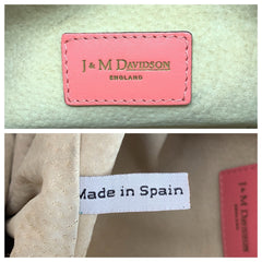 ジェイアンドエムデヴィッドソン カーニバル ショルダーバッグ ハンドバッグ ピンク レザー レディース J&M Davidson 中古