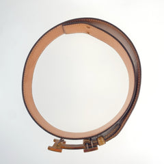エルメス Hベルト コンスタンス ベルト ブラウン キャメル レザー レディース HERMES 中古