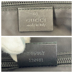 グッチ シェリーライン ショルダーバッグ メッセンジャーバッグ 246067 ブラック 黒 ナイロン レザー メンズ GUCCI 中古