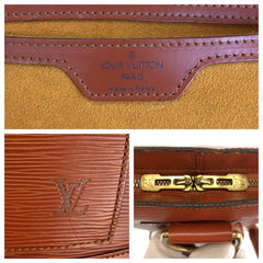 ルイ ヴィトン エピ ゴブラン リュックサック バックパック M52293 ケニアブラウン レザー レディース LOUIS VUITTON 中古