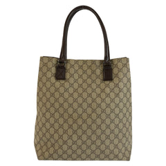 グッチ GGスプリーム トートバッグ ショルダーバッグ 131220 ブラウン キャンバス レディース GUCCI 中古