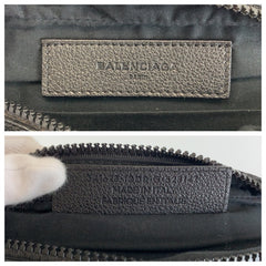 バレンシアガ ネオリフト ボディバッグ ウエストポーチ バムバッグ ブラック 黒 ナイロン レザー メンズ BALENCIAGA 中古