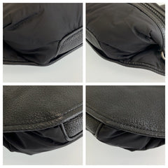バレンシアガ ネオリフト ボディバッグ ウエストポーチ バムバッグ ブラック 黒 ナイロン レザー メンズ BALENCIAGA 中古