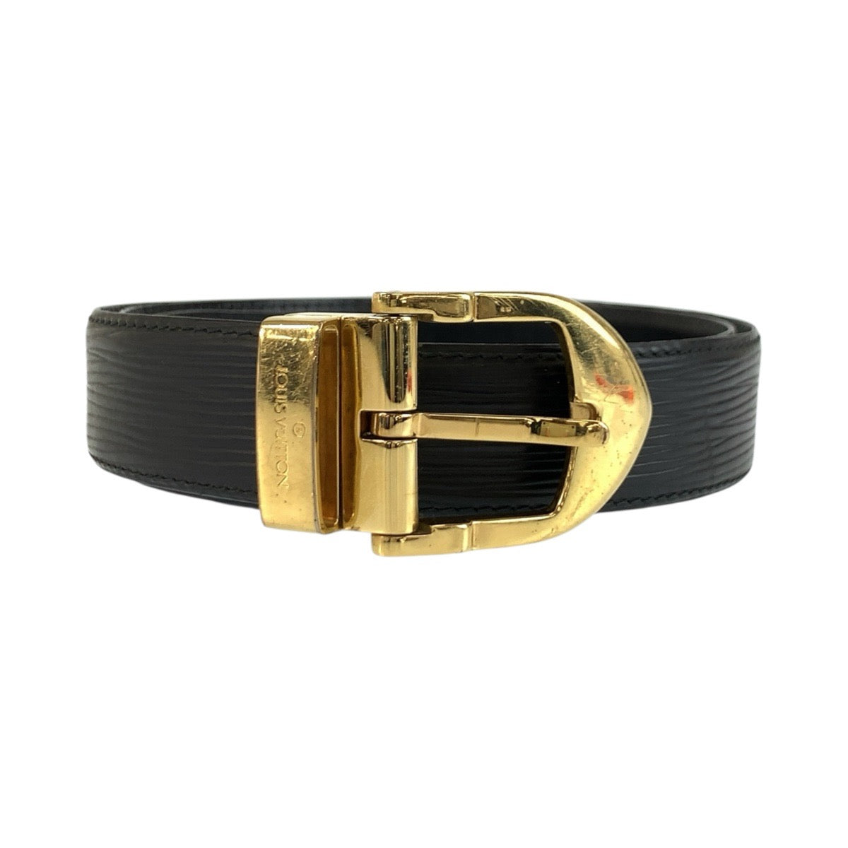 ルイ ヴィトン エピ サンチュール ベルト M68332 ブラック 黒 ノワール レザー メンズ LOUIS VUITTON 中古