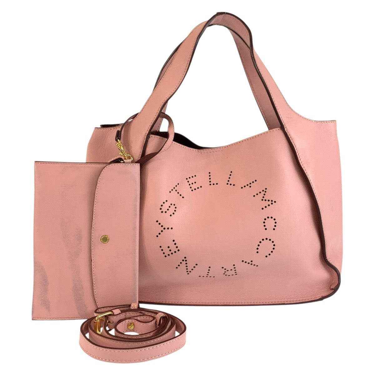ステラマッカートニー トートバッグ ショルダーバッグ 2way 513860 ピンク レザー レディース Stella McCartney 中古