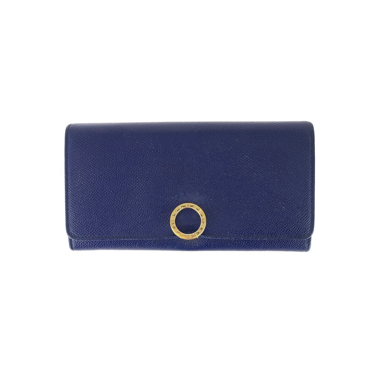 ブルガリ ブルガリ ブルガリ 長財布 ネイビー レザー レディース BVLGARI 中古