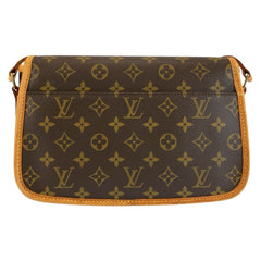 ルイ ヴィトン モノグラム ソローニュ ショルダーバッグ メッセンジャーバッグ M42250 ブラウン PVC レザー レディース LOUIS VUITTON 中古