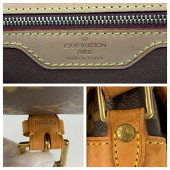 ルイ ヴィトン モノグラム ソローニュ ショルダーバッグ メッセンジャーバッグ M42250 ブラウン PVC レザー レディース LOUIS VUITTON 中古