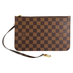 ルイ ヴィトン ダミエ ポーチ ブラウン PVC レディース LOUIS VUITTON 中古