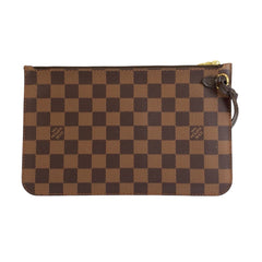 ルイ ヴィトン ダミエ ポーチ ブラウン PVC レディース LOUIS VUITTON 中古