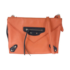 バレンシアガ Papier Mini Triple ショルダーバッグ ポシェット ピンク レザー レディース BALENCIAGA 中古