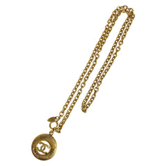 シャネル ココマーク ネックレス ゴールド メッキ レディース CHANEL 中古