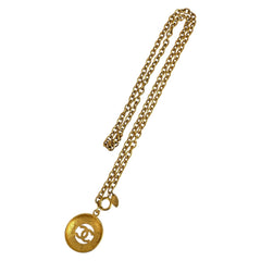 シャネル ココマーク ネックレス ゴールド メッキ レディース CHANEL 中古