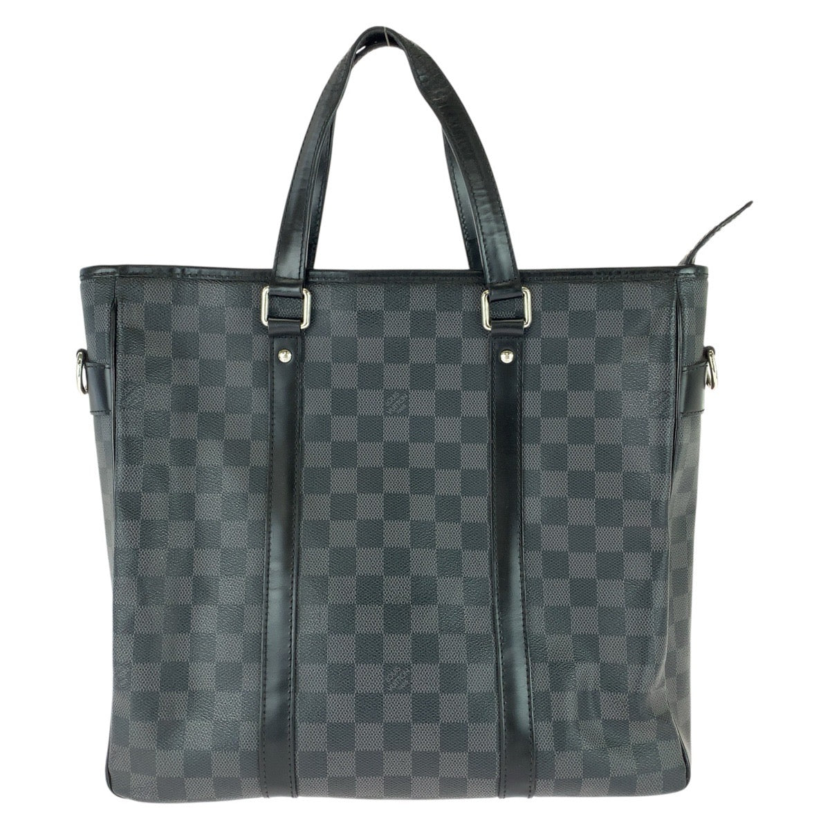 ルイ ヴィトン ダミエ グラフィット タダオ PM ビジネスバッグ トートバッグ N41259 ブラック 黒 PVC レザー メンズ LOUIS VUITTON 中古