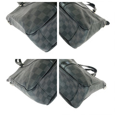 ルイ ヴィトン ダミエ グラフィット タダオ PM ビジネスバッグ トートバッグ N41259 ブラック 黒 PVC レザー メンズ LOUIS VUITTON 中古