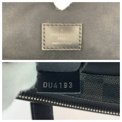 ルイ ヴィトン ダミエ グラフィット タダオ PM ビジネスバッグ トートバッグ N41259 ブラック 黒 PVC レザー メンズ LOUIS VUITTON 中古