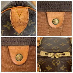 ルイ ヴィトン モノグラム キーポル45 ボストンバッグ 男女兼用 M41428 ブラウン PVC レザー レディース LOUIS VUITTON 中古