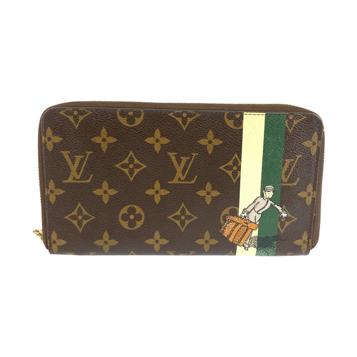 ルイ ヴィトン ジッピーオーガナイザー ベルボーイ 長財布 ロングウォレット M60035 ブラウン PVC レディース LOUIS VUITTON 中古
