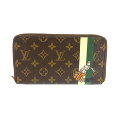 ルイ ヴィトン ジッピーオーガナイザー ベルボーイ 長財布 ロングウォレット M60035 ブラウン PVC レディース LOUIS VUITTON 中古