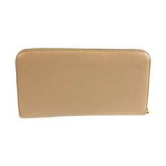 プラダ サフィアーノ 長財布 ロングウォレット ベージュ レザー レディース PRADA 中古