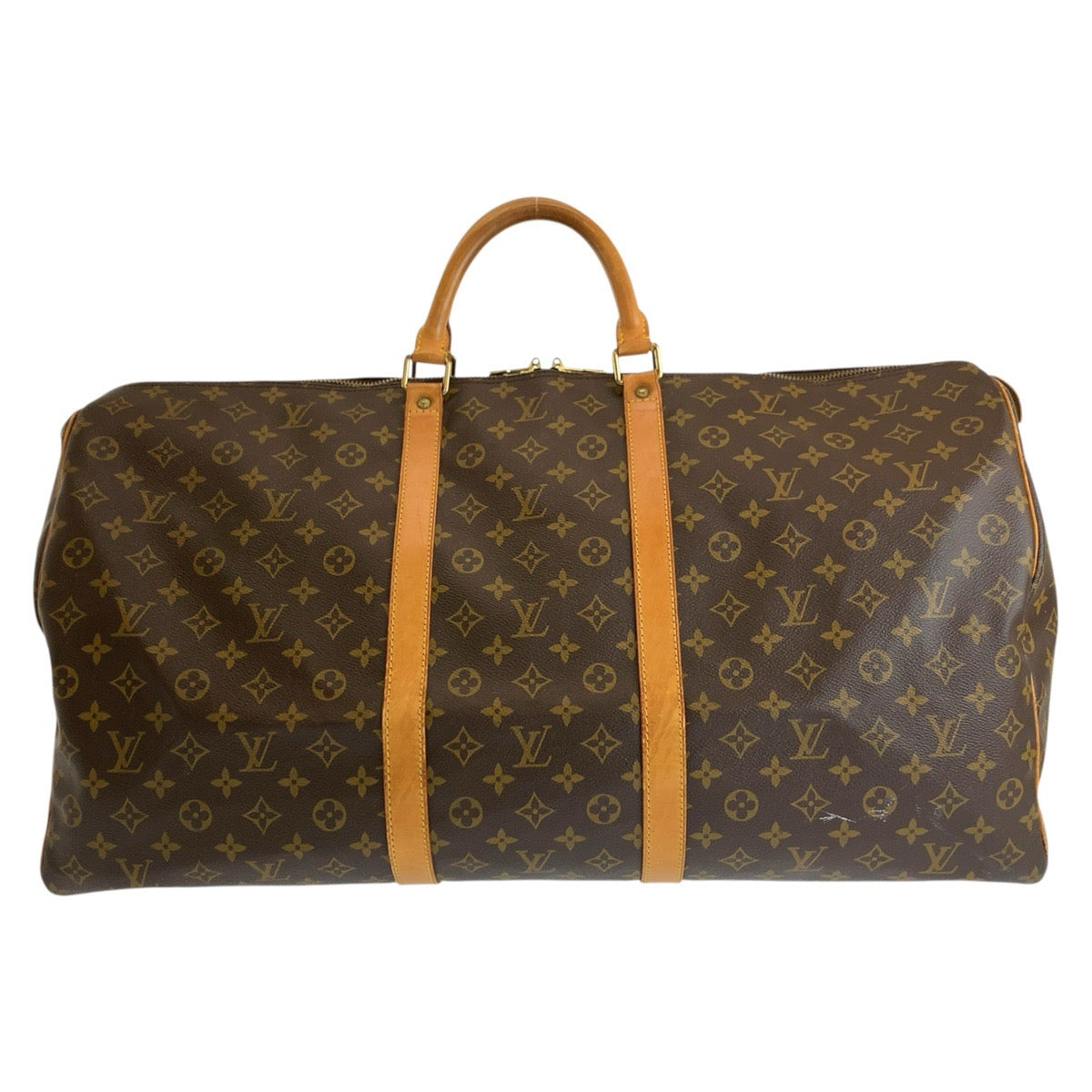 ルイ ヴィトン モノグラム キーポル60 ボストンバッグ 男女兼用 M41422 ブラウン PVC レザー メンズ LOUIS VUITTON 中古