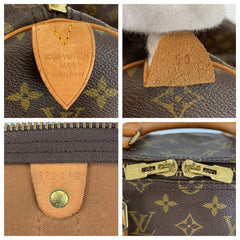 ルイ ヴィトン モノグラム キーポル50 ボストンバッグ 男女兼用 M41426 ブラウン PVC レザー レディース LOUIS VUITTON 中古