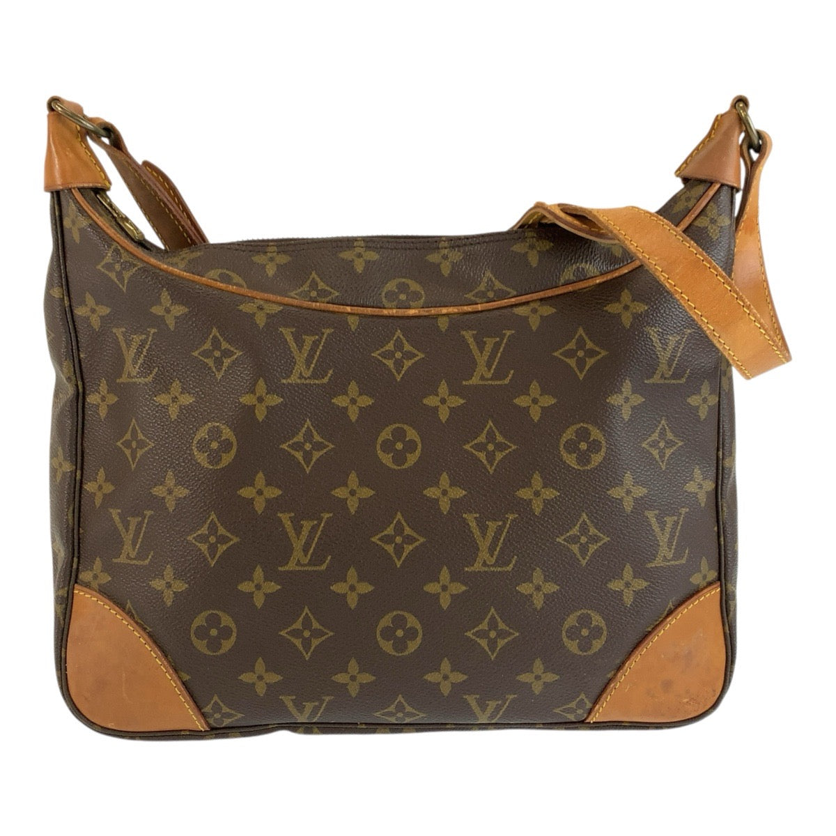 ルイ ヴィトン モノグラム ブローニュ ショルダーバッグ メッセンジャーバッグ M51265 ブラウン PVC レザー レディース LOUIS VUITTON 中古