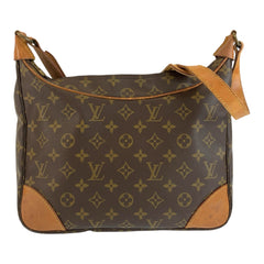 ルイ ヴィトン モノグラム ブローニュ ショルダーバッグ メッセンジャーバッグ M51265 ブラウン PVC レザー レディース LOUIS VUITTON 中古