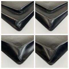 ルイ ヴィトン エピ モンソー ハンドバッグ ショルダーバッグ 2way M52122 ブラック 黒 レザー メンズ LOUIS VUITTON 中古