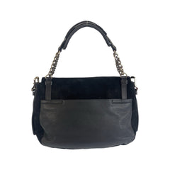 ジミーチュウ ベカ ショルダーバッグ ハンドバッグ ブラック 黒 レザー スウェード レディース JIMMY CHOO 中古