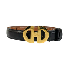 セリーヌ ベルト ブラック 黒 レザー レディース CELINE 中古