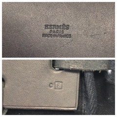エルメス エールバッグ カバス GM トートバッグ ブルーインディゴ ネイビー トワルオフィシエ ボックスカーフ レディース HERMES 中古