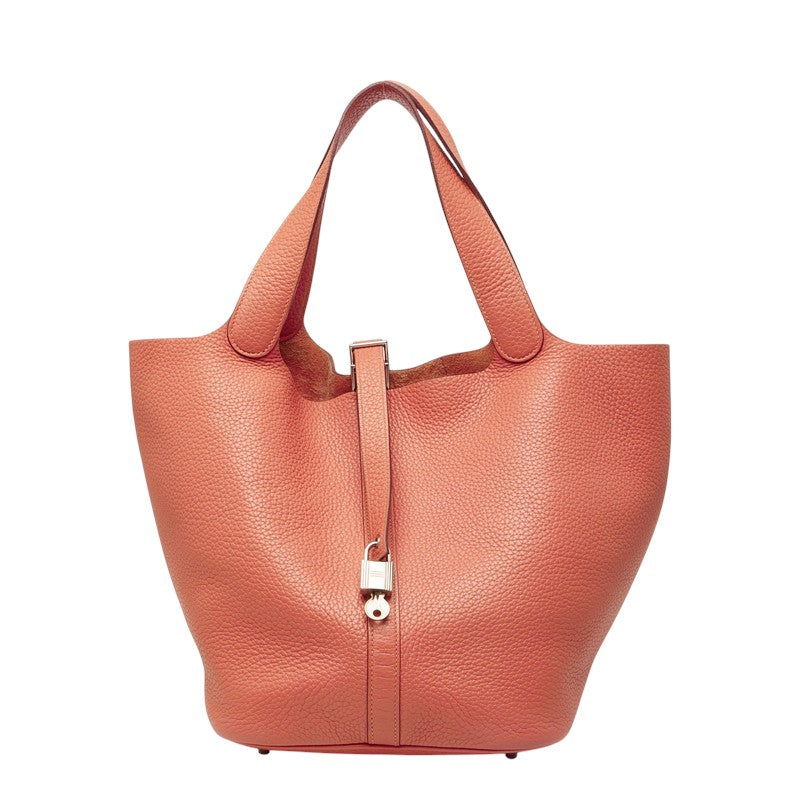 エルメス ピコタンロック GM ハンドバッグ □Q刻印 ピンク系 トリヨンクレマンス レディース HERMES 中古