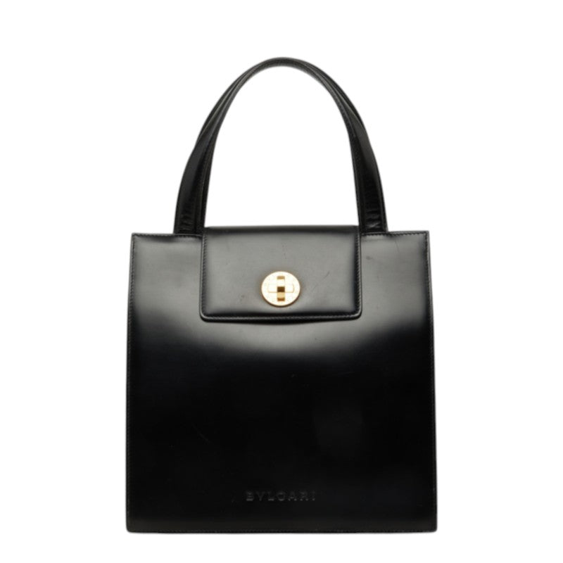 ブルガリ ハンドバッグ ブラック レザー レディース BVLGARI 中古