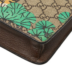 グッチ GGスプリーム ベンガルタイガー クラッチバッグ 2WAY ショルダーバッグ 429004 ベージュ マルチカラー レザー レディース GUCCI 中古