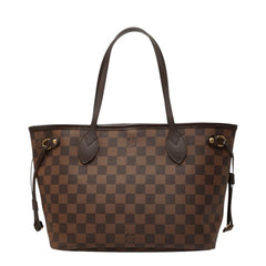 ルイ ヴィトン ダミエ ネヴァーフルPM ハンドバッグ トートバッグ N51109 ブラウン PVC レザー レディース LOUIS VUITTON 中古