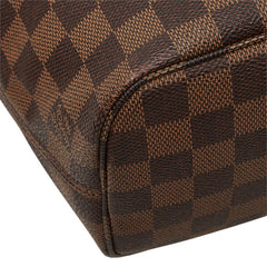 ルイ ヴィトン ダミエ ネヴァーフルPM ハンドバッグ トートバッグ N51109 ブラウン PVC レザー レディース LOUIS VUITTON 中古