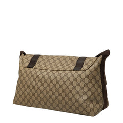 グッチ GGスプリーム ショルダーバッグ メッセンジャーバッグ 122374 ベージュ PVC レザー レディース GUCCI 中古