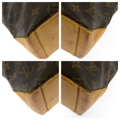 ルイ ヴィトン モノグラム カバ・ピアノ トートバッグ ショルダーバッグ M51148 ブラウン PVC レザー レディース LOUIS VUITTON 中古